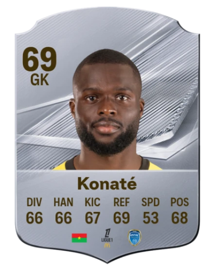 Konaté 69 Silver GK FC 27 card