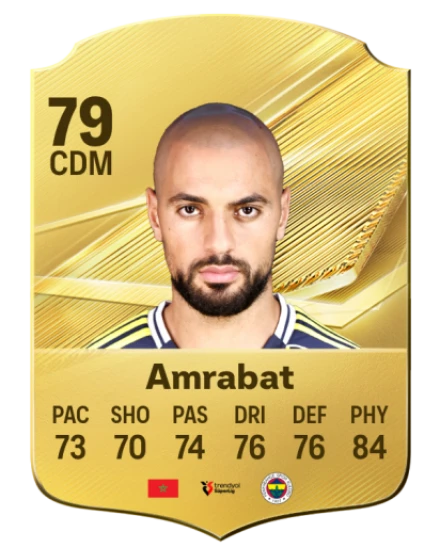 Amrabat 79 Rare CDM FC 26 card