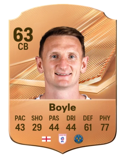 Boyle 63 Common CB FC 26 card