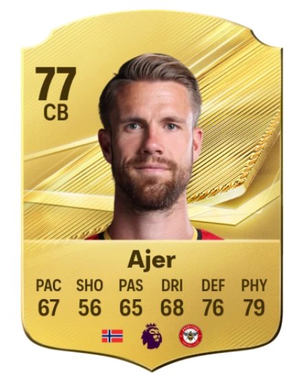 Ajer 77 Gold CB FC 27 card