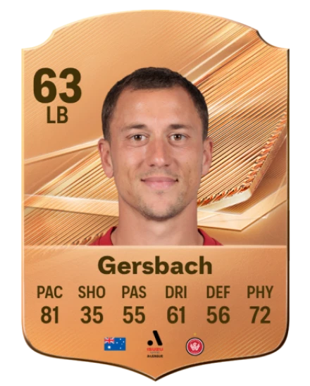Gersbach 63 Common LB FC 26 card