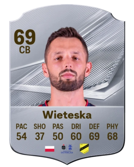 Wieteska 69 Common CB FC 26 card