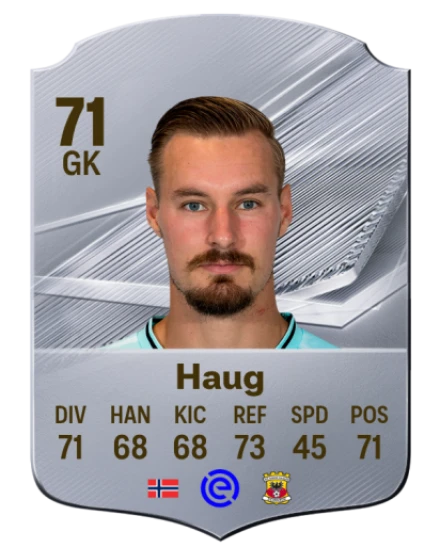 Haug 71 Common GK FC 26 card