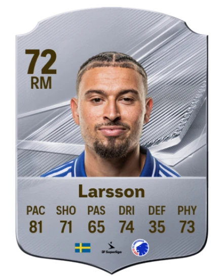 Larsson 72 Rare RM FC 26 card