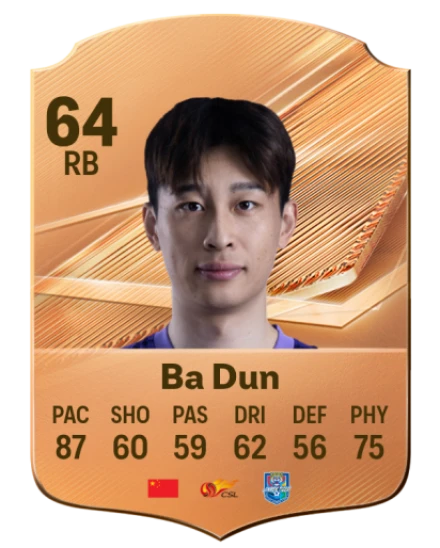 Ba Dun 64 Common RB FC 26 card
