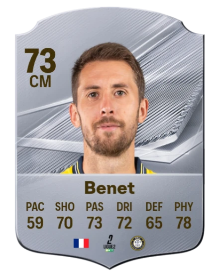 Benet 73 Common CM FC 26 card