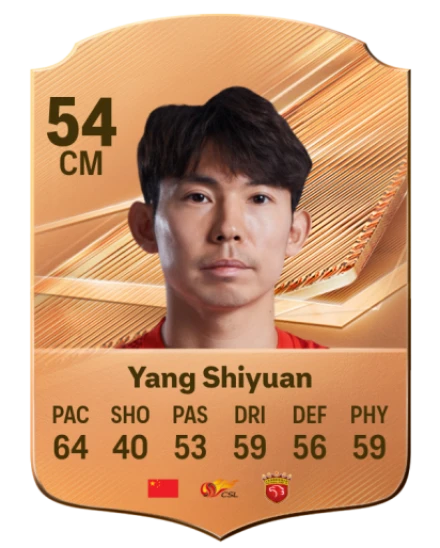 Yang Shiyuan 54 Bronze CM FC 27 card