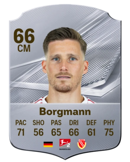 Borgmann 66 Common CM FC 26 card