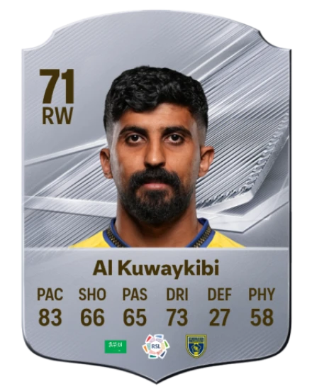 Al Kuwaykibi 71 Common RW FC 26 card