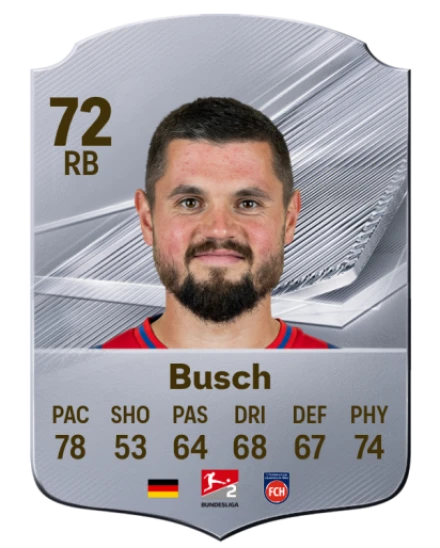 Busch 72 Common RB FC 26 card