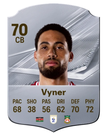 Vyner 70 Silver CB FC 27 card