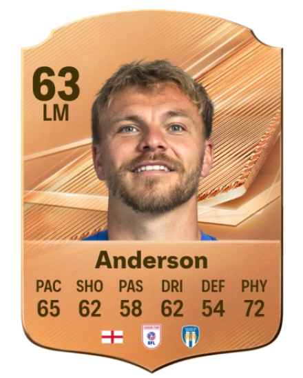 Anderson 63 Common LM FC 26 card
