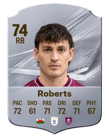 Roberts 74 Common RB FC 26 card
