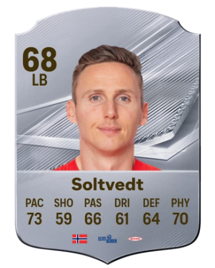 Soltvedt 68 Common LB FC 26 card