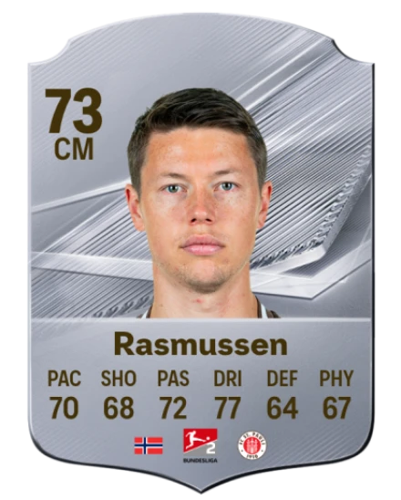 Rasmussen 73 Common CM FC 26 card