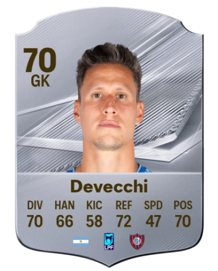 Devecchi 70 Common GK FC 26 card