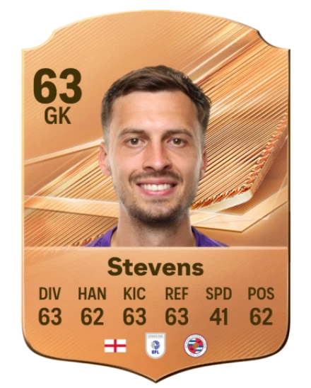 Stevens 63 Bronze GK FC 27 card