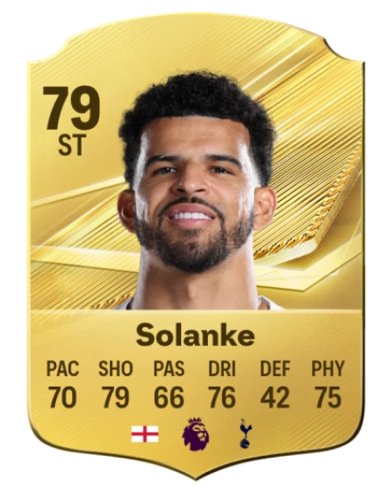 Solanke 79 Gold ST FC 27 card