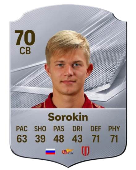 Sorokin 70 Common CB FC 26 card