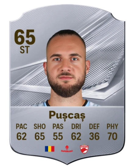 Pușcaș 65 Silver ST FC 27 card