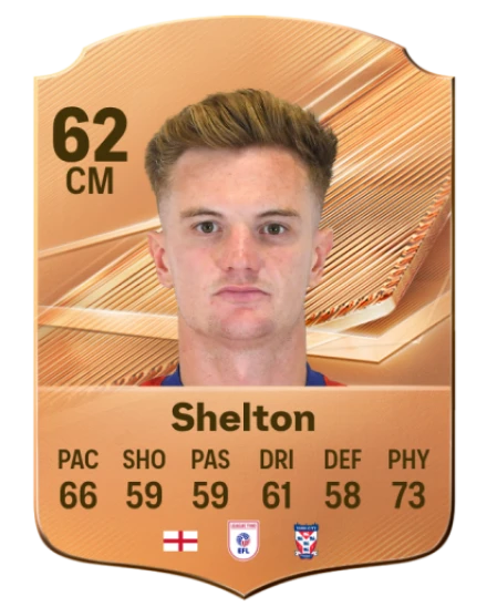 Shelton 62 Rare CM FC 26 card