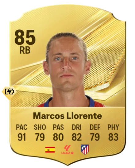 Marcos Llorente 85 Common RB FC 26 card