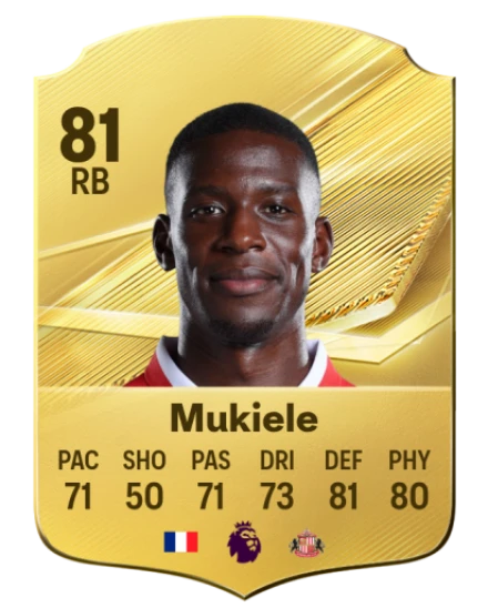 Mukiele 81 Common RB FC 26 card