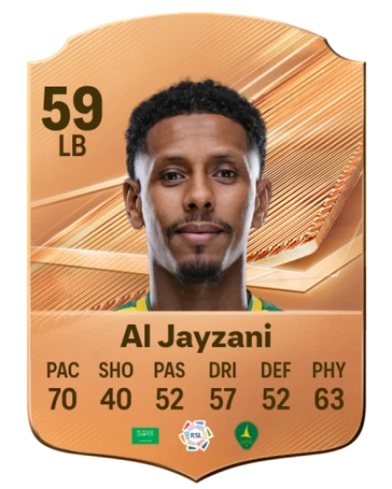 Al Jayzani 59 Bronze LB FC 27 card