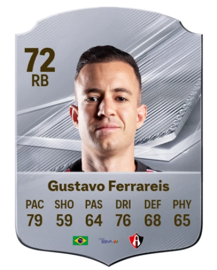 Gustavo Ferrareis 72 Rare RB FC 26 card