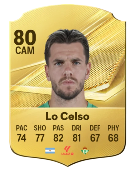 Lo Celso 80 Common CAM FC 26 card