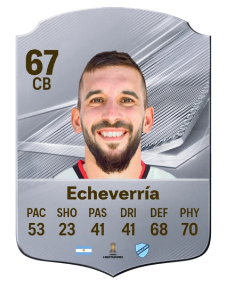 Echeverría 67 Common CB FC 26 card