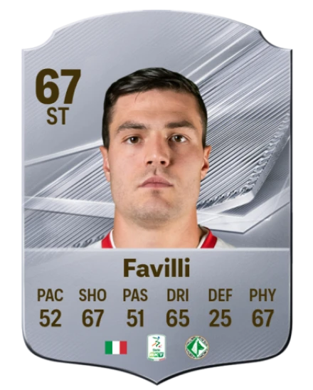Favilli 67 Silver ST FC 27 card