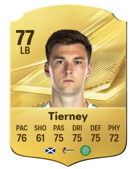 Tierney 77 Common LB FC 26 card