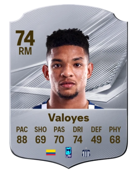 Valoyes 74 Common RM FC 26 card