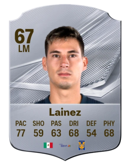 Lainez 67 Silver LM FC 27 card