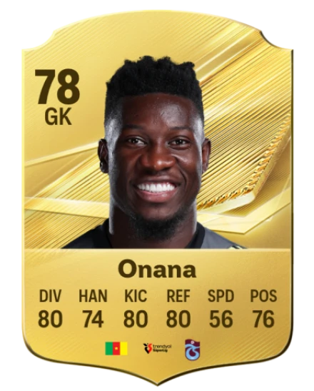 Onana 78 Common GK FC 26 card