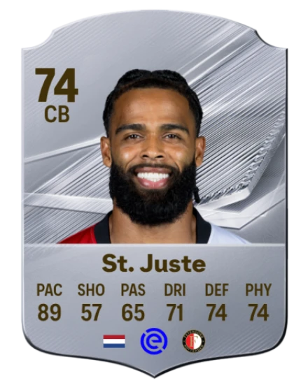 St. Juste 74 Silver CB FC 27 card
