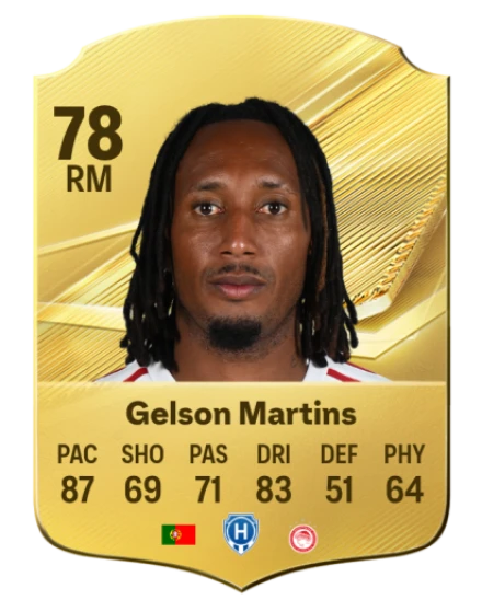 Gelson Martins 78 Common RM FC 26 card