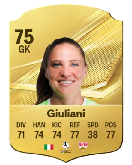 Giuliani 75 Common GK FC 26 card