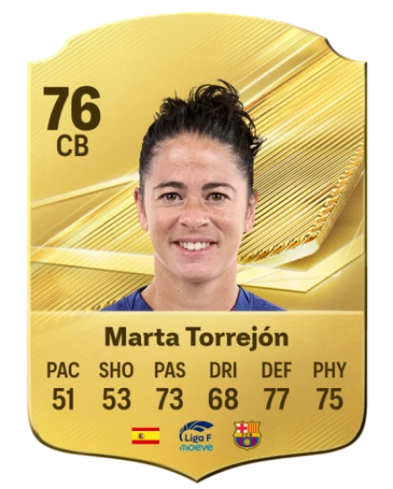 Marta Torrejón 76 Gold CB FC 27 card