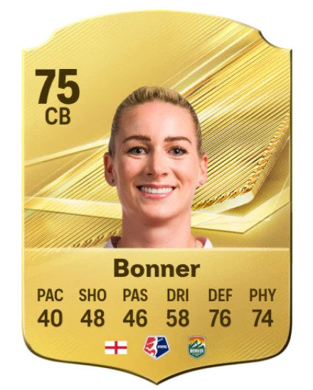 Bonner 75 Gold CB FC 27 card
