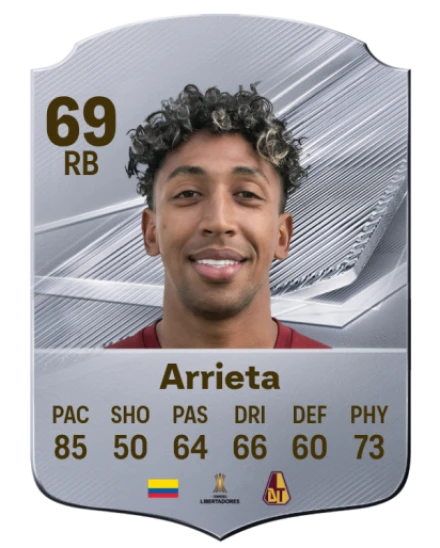 Arrieta 69 Common RB FC 26 card