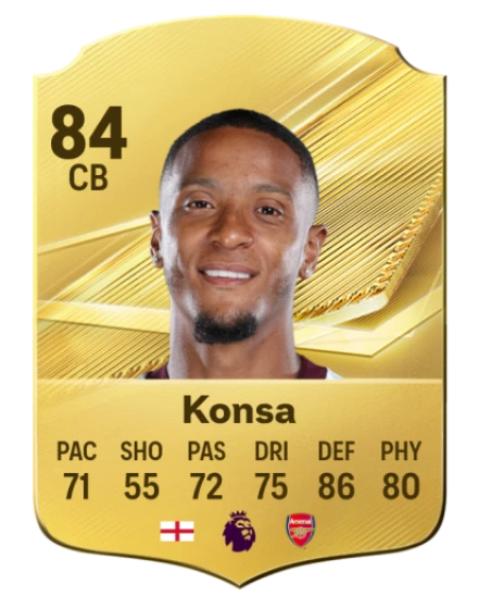 Konsa 84 Gold CB FC 27 card