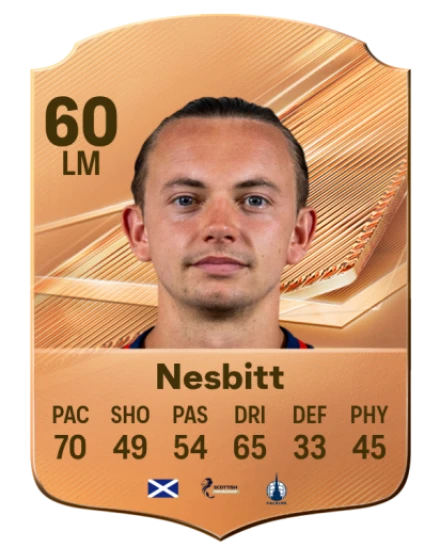 Nesbitt 60 Bronze LM FC 27 card