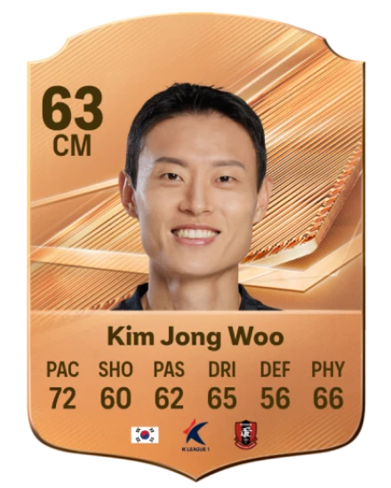 Kim Jong Woo 63 Bronze CM FC 27 card