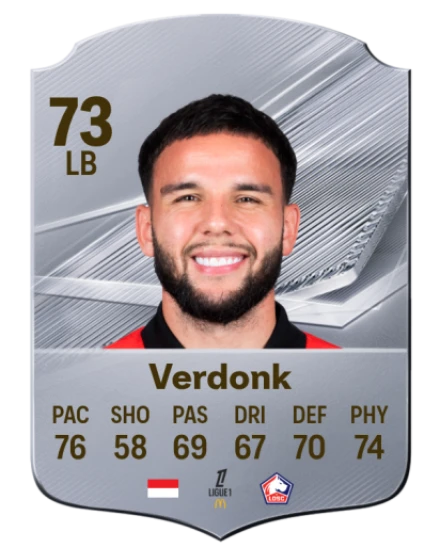 Verdonk 73 Common LB FC 26 card