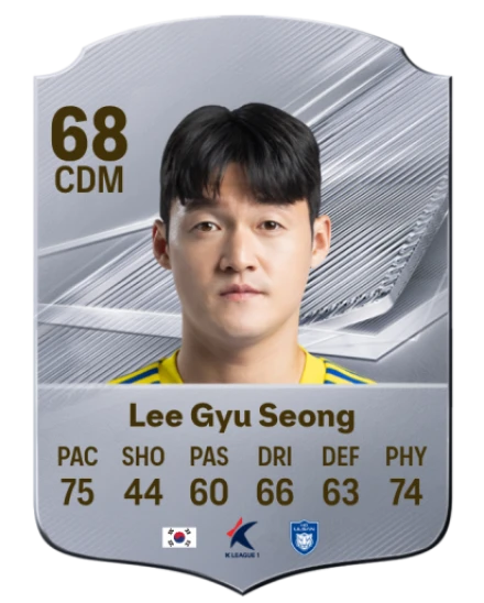 Lee Gyu Seong 68 Common CDM FC 26 card