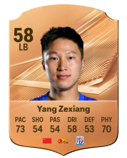 Yang Zexiang 58 Bronze LB FC 27 card
