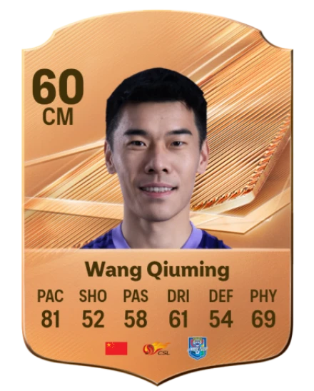 Wang Qiuming 60 Common CM FC 26 card