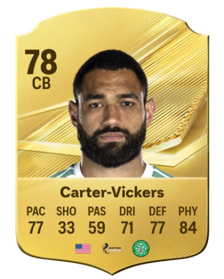 Carter-Vickers 78 Common CB FC 26 card